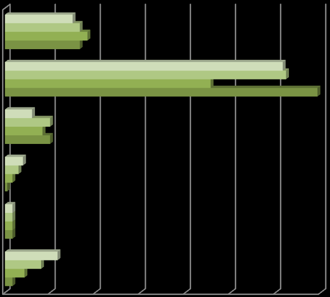 I 2008 (fig. 10) ser vi at grensene mellom tilplantet og ikke tilplantet område er blitt mer visket ut og sitkagran har spredd seg til myrer og fastmark. Plantefeltene er blitt tettere.