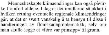 Planverk og risikoanalyse i forhold til fremtidige