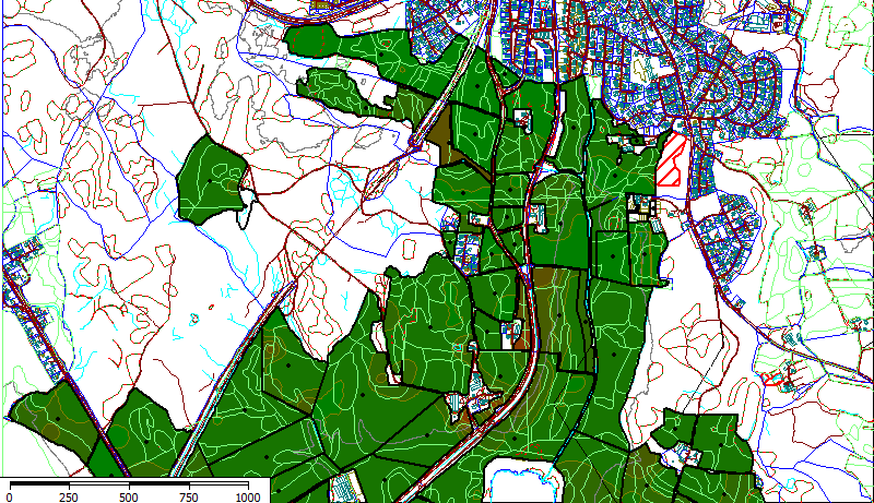 landbrukskontor har innhentet opplysninger om jordarbeidingsmetoder, grasdekte vannveier og buffersoner som i sin tur er lagt inn i kartgrunnlaget for driftsenhetene.