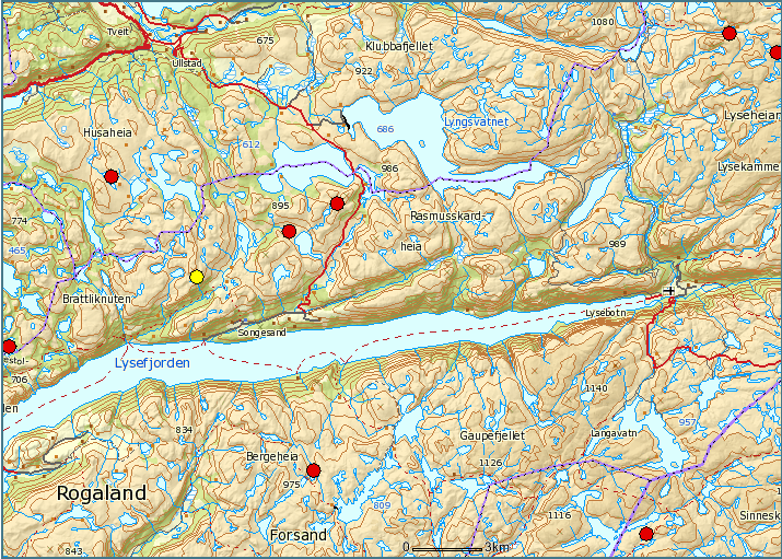Overføringer fra Dalaånas nedbørfelt til Lyngsvatn 34 I Mørkebudalen, Daladalen og Håhellerdalen samt tilgrensende fjellområder beiter det 600-700 sauer sommerstid som kan forurense vannet gjennom