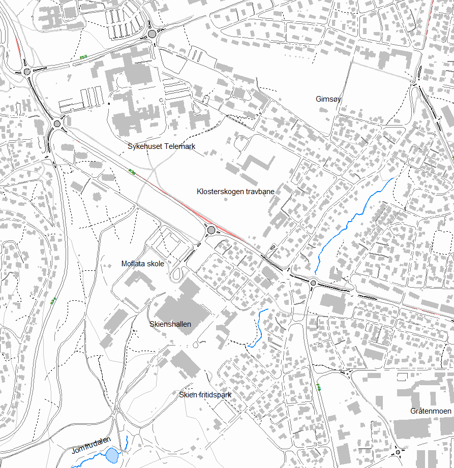 Sydgående retning Basert på vurderingene av SIS-dataene og GPS-registreringene foreslås følgende som «blått» tiltak: Kollektivfelt etableres fra ca. 100m etter krysset med Moflatvegen (ca.