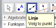 8 Innstillinger i Grafikkfeltet I Grafikkfeltet kan du velge om du vil akser, rutenett, osv.