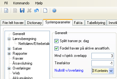 Endringer i versjon 9.1 SP1 Aktivitetskode fravær Hvis du benytter aktivitetskode for å kontere lønn, kan du nå få samme funksjonalitet i fravær.