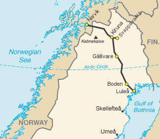 BEHOVSANALYSE 3 Behovsanalyse 3.1 SITUASJONSBESKRIVELSE 3.1.1 STEDSBESKRIVELSE Ofotbanen er Norges nordligste statlige jernbanestrekning og går mellom Narvik og grensen til Sverige.