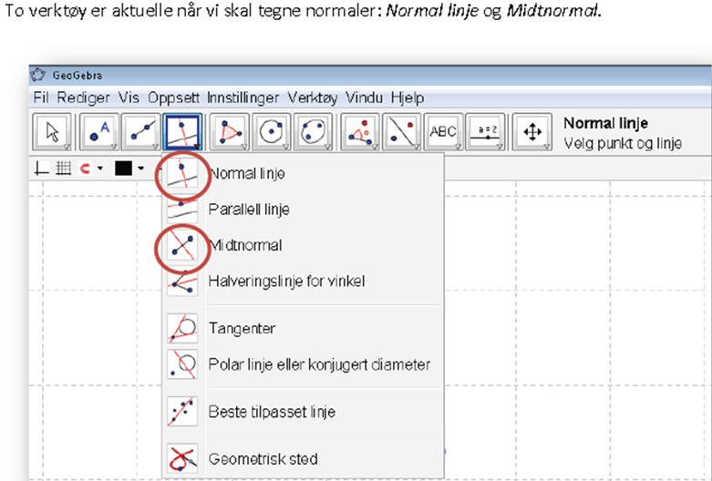 3. Normaler og paralleller Å