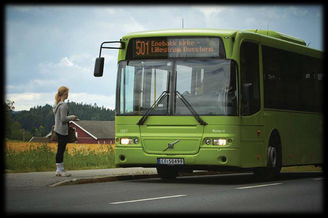 Miljøvennlig transport Høy andel