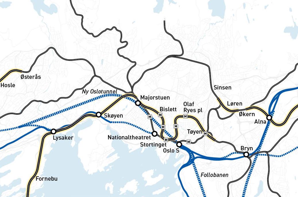 Felles konseptvalgutredning (KVU) for to tunneler Ny jernbanetunnel Ny metrotunnel Felles KVU-oppdrag!