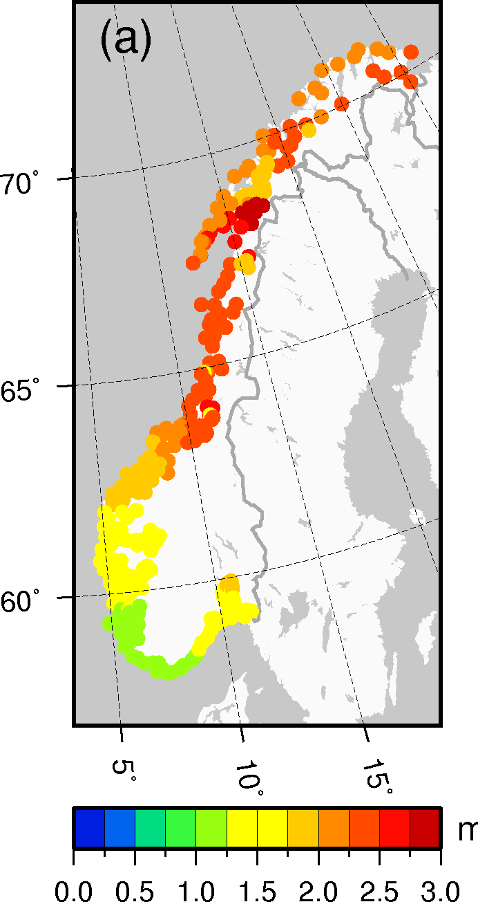 Hvordan kombinere stormflostatistikk og havnivåendring? 200 års RSL (b) Stavanger Usikkerhet ±30 cm meter 0.8 0.6 0.