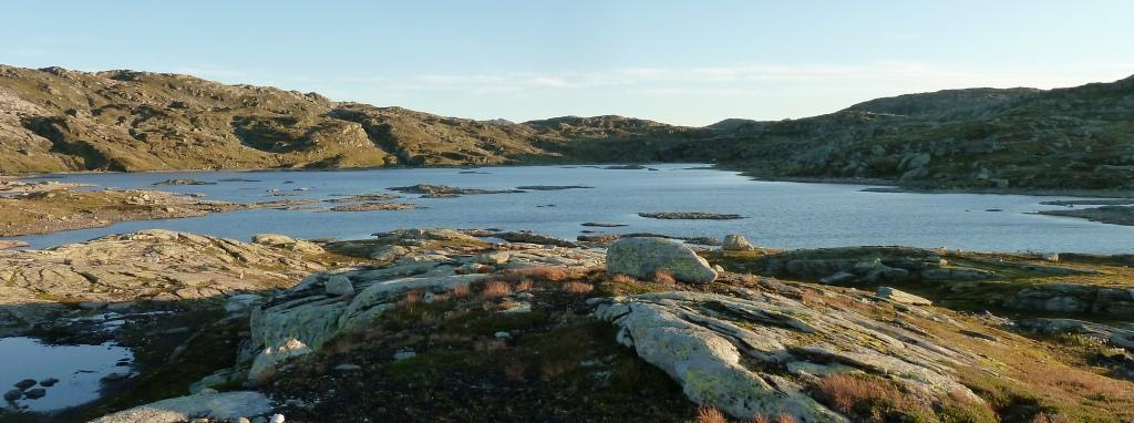 Soloppgang på Harkavatnet 17. september 211 RESULTAT Garnfiske Under garnfisket ble det fanget 22 aure. Fisken varierte i lengde fra 24,2 til 47,9 cm, med en gjennomsnittslengde på 32,9 (±6,5) cm.