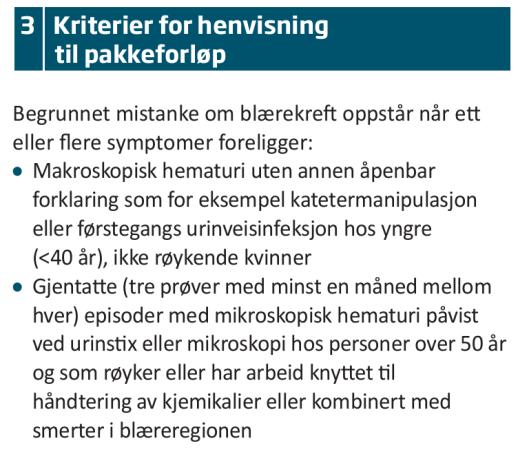 henvisning til start pakkeforløp: Hva skal henviser gjøre før henvisning sendes?