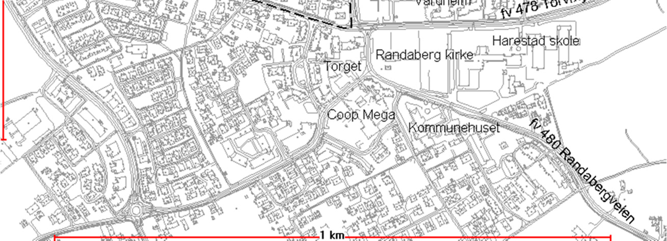 Områderegulering for Randaberg sentrum nord Utvidelse av sentrum mot nord for å komme i kontakt med det grønne landskapet, samt utsikt mot sjøen Ca.