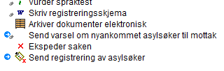 varsel om nyankommet asylsøker til mottak.