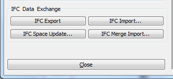 Klikk på IFC-Export Velg nå: Hvor IFC-eksporten fra Room skal lagres Angi hva IFC-filen