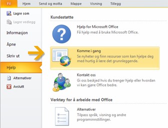 Slik kommer du i gang med Outlook 2010 Hvor er menyene og verktøylinjene?