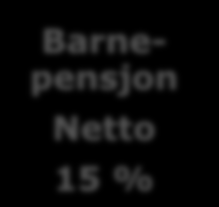 Hva inneholder pensjonsordningen Barnepensjon Permisjonsavtale Brutto 66 % Avtalefestet pensjon Boliglån Trygghet
