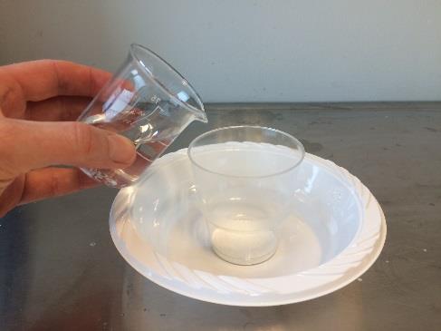 BOBLESTREKER Vil du lære hvordan du kan lage millioner av små såpebobler på 1-2-3? Sjekk ut dette! Eddik Natron Vaskemiddel Begerglass 50 ml Teskje Plastglass Dyp tallerken 1.