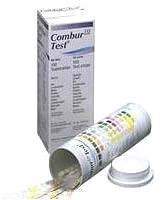 Urinstrimler Roche COMBUR3E-TEST URINSTRIMMEL Teststrimmel for testing av urin. 11896857191 COMBUR3-TEST URINSTRIMMEL Teststrimmel for testing av urin.