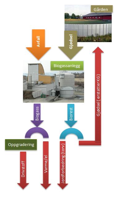 Biogassmodell oppbygging Kartlegging av utslipp og aktiviteter i hver fase