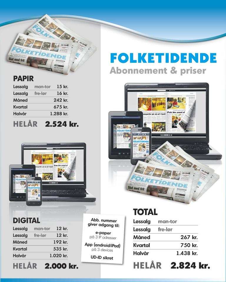 Beispiel Geschäftsmodell Folketidende Lokalzeitung