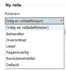 6 Ulike roller i avviksmodulen Brukere av systemet har bare tilgang til de menyvalg de er autorisert for. Listen over avviksmeldere er styrt av AD, men andre roller defineres i Admin-menyen: 6.1.