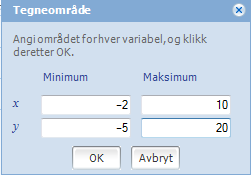 Prøv dette interaktivt i Word-dokumentet ved å merke likningene nedenfor. Klikk på Matematikk på verktøylinja, velg Beregn og deretter Løs for x,y.