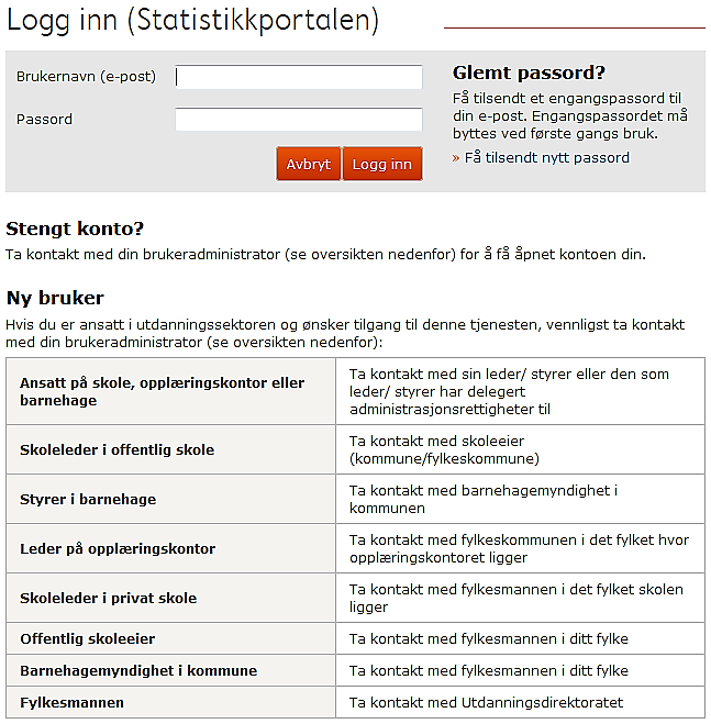 Pålogging og tilgang Trenger jeg å logge på for å bruke Statistikkportalen? Nei, det er ikke nødvendig å logge på for å bruke Statistikkportalen.