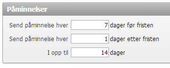 Automatisk repetisjon Alle typer kurs (nettkurs, klasseromskurs og eksterne kurs) kan settes opp med automatisk