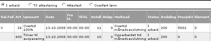 Sette opp lønnssystemet 5. Hvis du skal benytte e-post varsling må du påse at korrekt e-post adresse er oppgitt i mappen Telefon/E-post. 6.