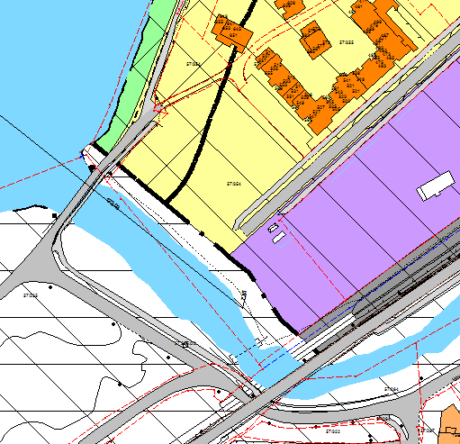 Figur 3: Utsnitt av kommunedelplan for Hommelvik Sentrumsplan, vedtatt 19.06.