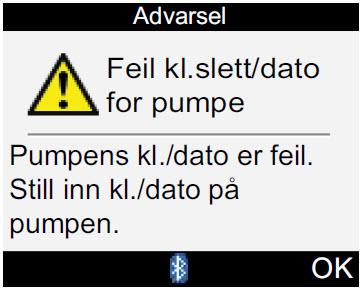 på pumpen dersom det er problemer med kondensatoren Varselskjermbilder som