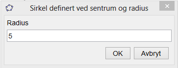 Her har vi flyttet litt på gradtallene for vinklene ved å dra i dem. I tillegg har vi gått inn på Innstillinger, valgt Avrunding og valgt 1 desimal. Oppgave 1.