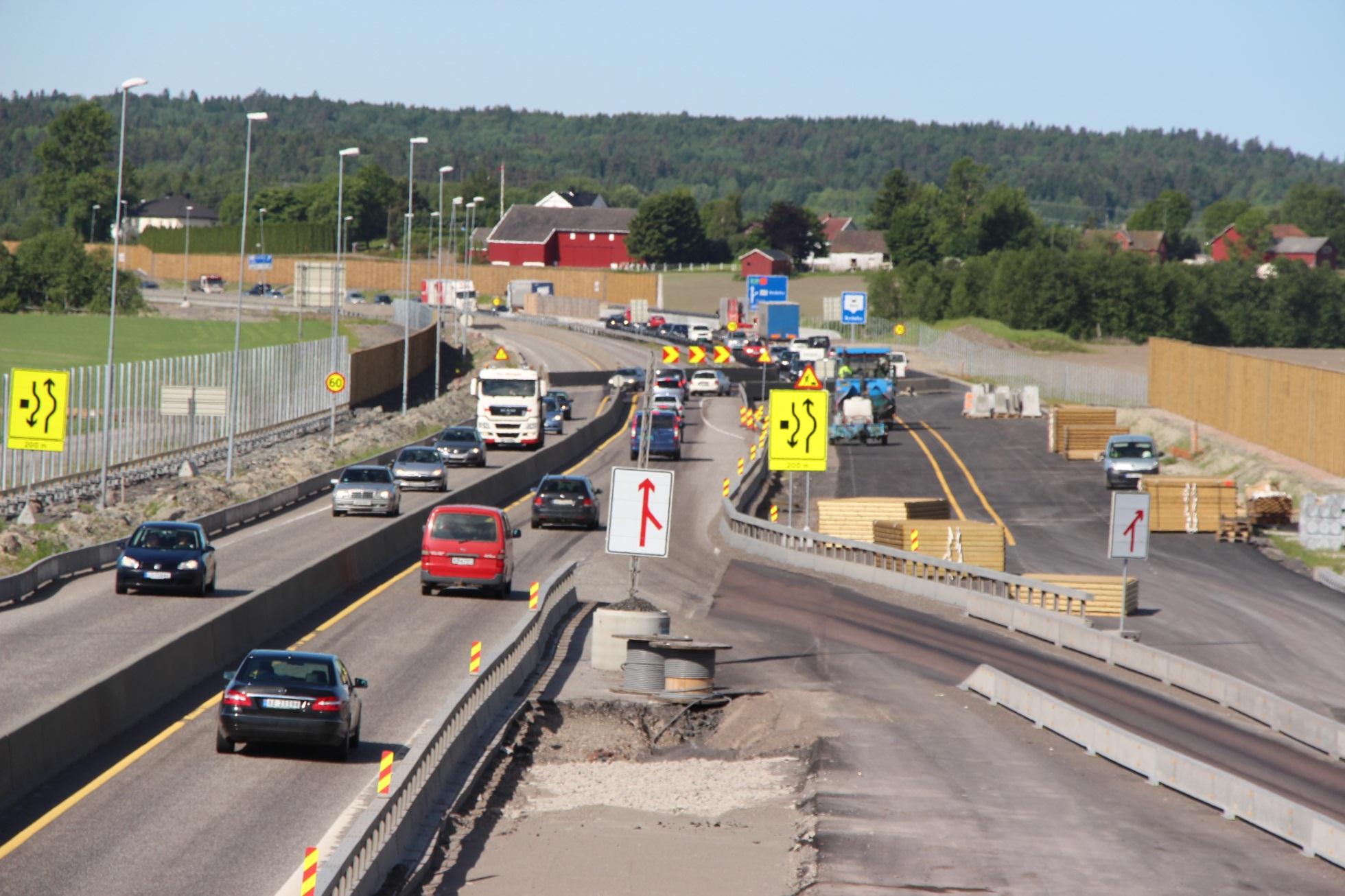 Vanlig hverdag på E18 i