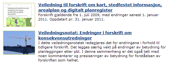 Systemveiledere Plan og arealdata - Digitalt planregister -Innsynsløsninger -