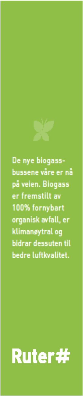 Advertisement Sommerfugl Ruters egen