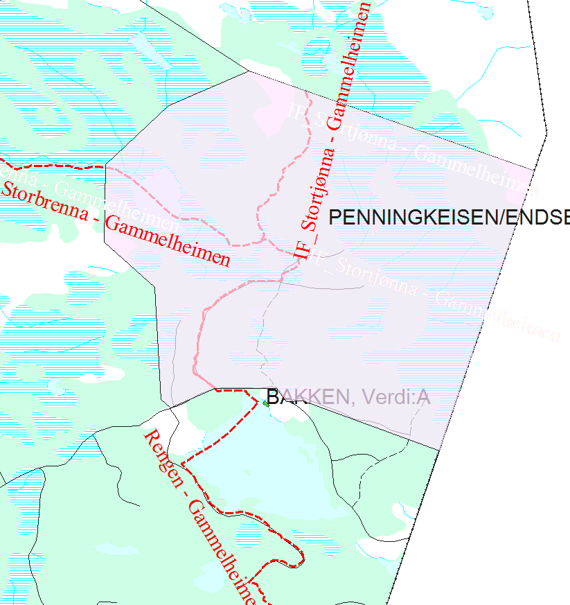 Virkninger og hensyn r i Lierne kommune Penningkeisen Penningkeisen er et utfartsområde med tradisjonelt friluftsliv, jakt og fiske.