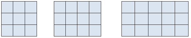 Andre typer modeller og mønstre Kvadrater Forfatter: Olav Kristensen, Stein Aanensen Kvadrater (92474) Figur 1 Figur 2 Figur 3 Figurene ovenfor er bygget opp av 9, 12 og 15 små kvadrater.