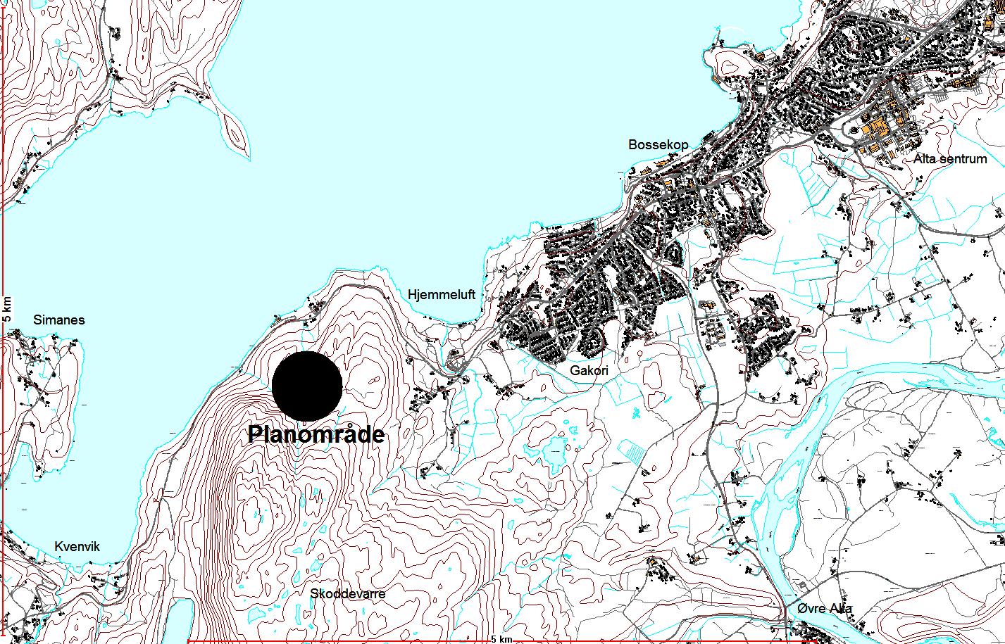 Sak 2/15 Kartutsnitt som viser lokalisering av planlagt steinbrudd. Kort om tiltaket: I planprogrammet (vedlegg 1) gis det en utfyllende beskrivelse av planlagt tiltak.