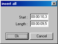 ~ 20 ~ 1.16. Globale kommandoer Slette i alle spor 1. Marker et område. (Inn og Ut punkter) 2. Høyreklikk i et annet spor. 3. Velg All Tracks. 4.