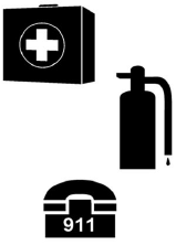 Vær beredt Sørg for brannberedskap. Ha førstehjelpsutstyr og brannslokningsutstyr lett tilgjengelig.