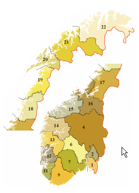 Kraftsystemutredning for Møre og Romsdal 29 2. Utredningsprosessen Utredningsområdet med kommuneoversikt 1.januar 26 ble kommunene Aure og Tustna slått sammen til Aure kommune 1.