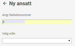 Ansatte Viser oversikt over ansatte per rolle. Ansatte med flere roller registrert i bedriften vil vises flere ganger i tabellen her.