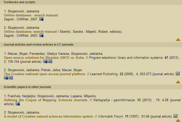 Croatian Scientific Bibliography CROSBI >20.