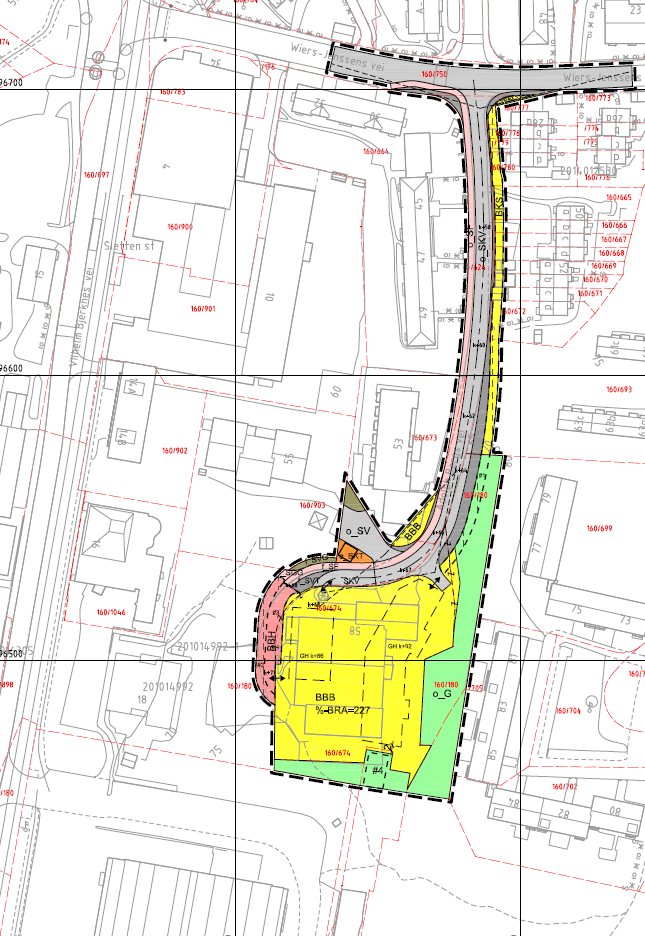 Vedlegg 1 N Figur 5: Utsnitt av foreløpig forslag til reguleringsplan 28.04.2015 for Adolph Bergs vei 58. 8 (8) repo001.