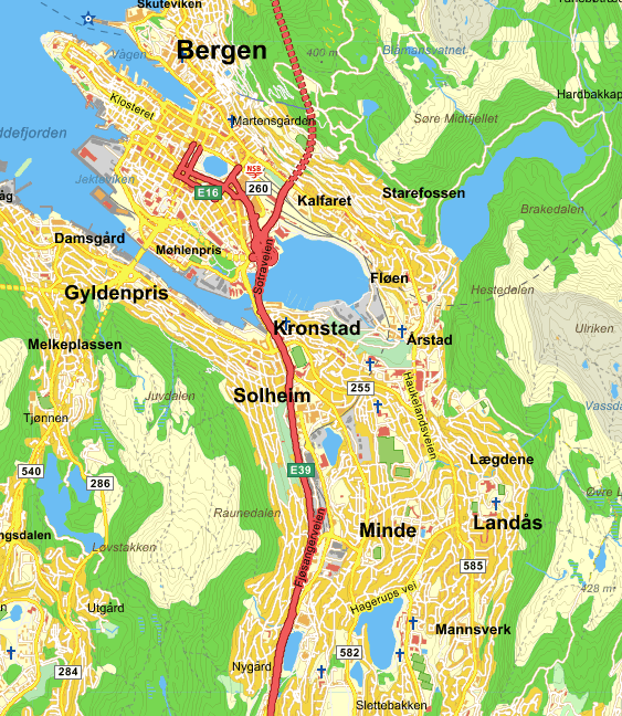 1 Innledning Sweco Norge AS har på oppdrag fra Konseptbygg AS utført beregning av vegtrafikkstøy for Adolph Bergs vei 58 i Bergen kommune ifm foreslått reguleringsplan (jf. Vedlegg 1).