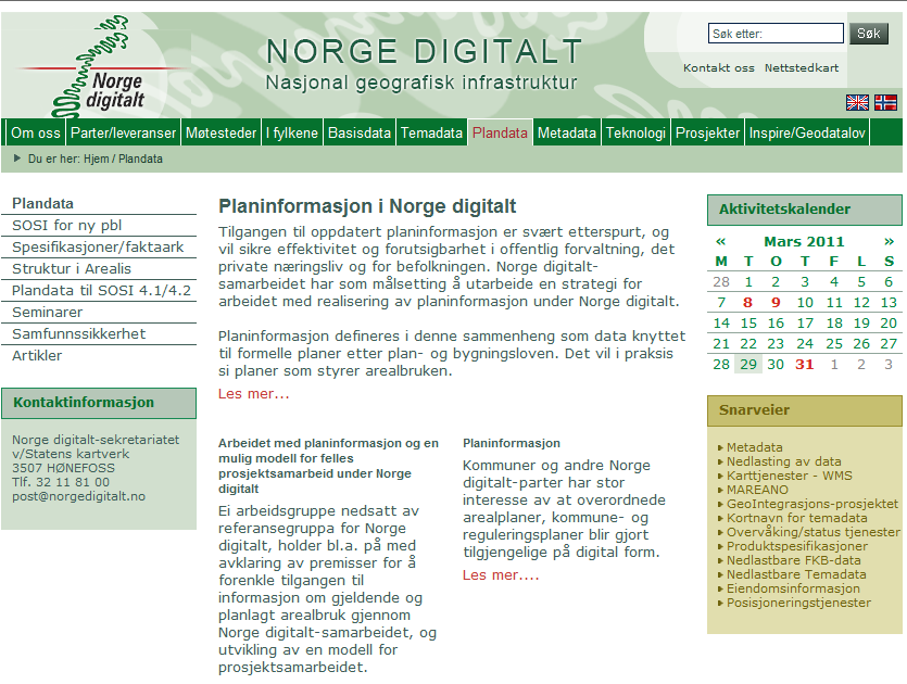 Mer om plandata i Norge digitalt