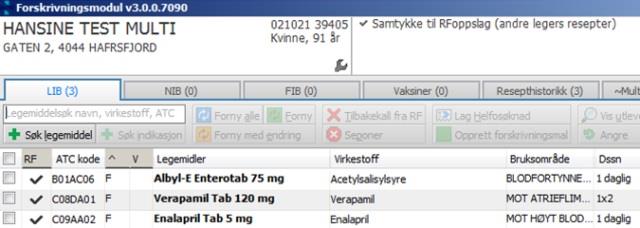 Morgendagens løsning REKVIRENT EPJ LIB RF +RESEPTER UTLEVERER