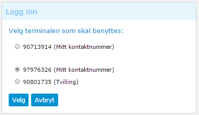 2. Logge seg på køen/sentralbordet Åpne nettleseren og gå inn på lenken: https://mb.telenor.