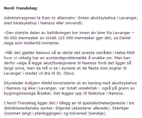 Omlegging i Trøndelag http://www.adressa.