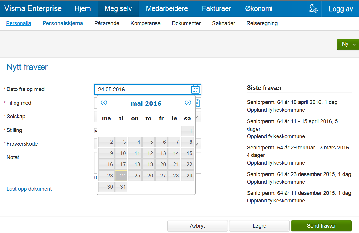 2. Registrering av fravær 2.