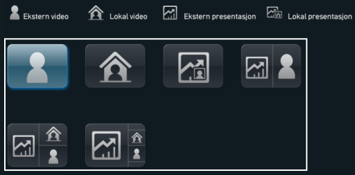 5 Kontrollere det du ser Hvis du vil bytte til fullskjermmodus, trykker du på for åvise Start-skjermbildet. Flytt videovinduet til midten, og trykk deretter på.